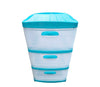 Organizador azul-transp x3 Prodehogar
